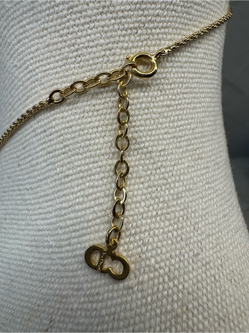 Christian Dior Gold Plated Pendant Necklace - Picture 3 of 5